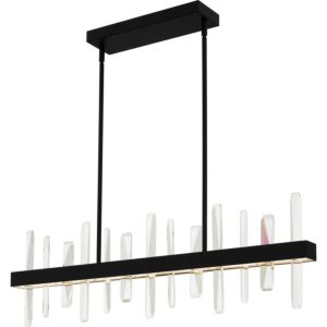 Regal LED Linear Chandelier in Matte Black