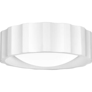 Quoizel Flush Mount 2-Light Flush Mount in Textured White