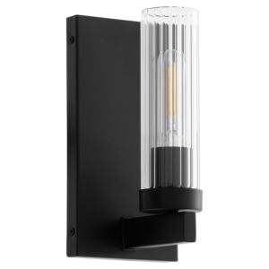 Kilbey 1-Light Bathroom Vanity Light in Matte Black