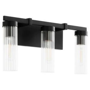 Kilbey 3-Light Bathroom Vanity Light in Matte Black