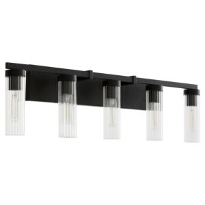 Kilbey 5-Light Bathroom Vanity Light in Matte Black