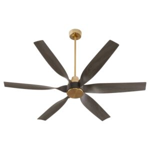 Kimbo 1-Light 60" Patio Fan in Aged Brass