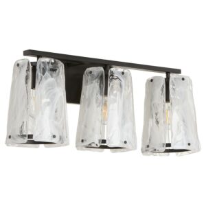 Prestige 3-Light Bathroom Vanity Light in Matte Black