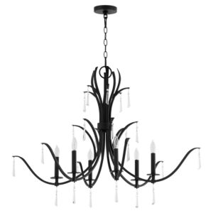 Majesty 6-Light Chandelier in Matte Black