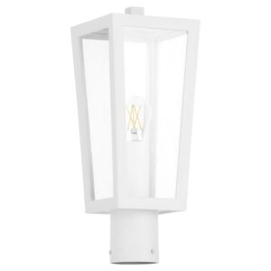 Bravo 1-Light Post Mount in White