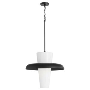 Mallory 1-Light Pendant in Matte Black