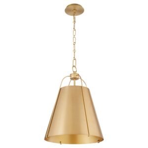 Jamie 1-Light Pendant in Aged Brass