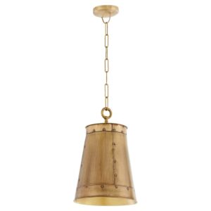 Artisan 1-Light Pendant in Artisan Brass