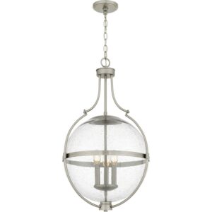 Quoizel Pendant 3-Light Pendant in Brushed Nickel