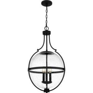 Quoizel Pendant 3-Light Pendant in Matte Black