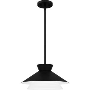 Quoizel Pendant 1-Light Pendant in Matte Black