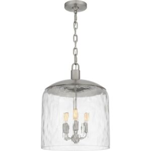 Quoizel Pendant 3-Light Pendant in Brushed Nickel