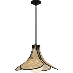 Quoizel Pendant 1-Light Pendant in Matte Black