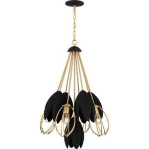 Quoizel Pendant 4-Light Pendant in Brushed Weathered Brass