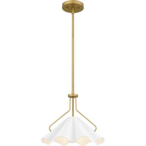 Quoizel Pendant 1-Light Pendant in Aged Brass