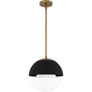 Quoizel Piccolo Pendant 1-Light Mini Pendant in Weathered Brass