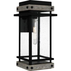 Strader 1-Light Outdoor Wall Mount in Matte Black