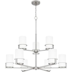 Seymour 9-Light Chandelier in Brushed Nickel