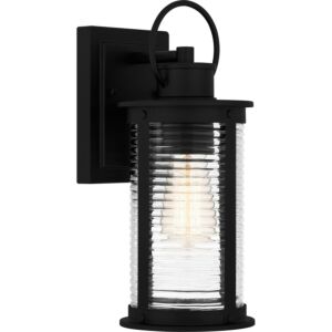 Tilmore 1-Light Outdoor Wall Mount in Matte Black