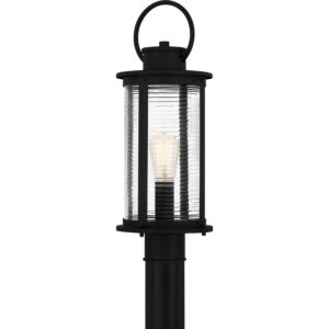 Tilmore 1-Light Outdoor Post Mount in Matte Black