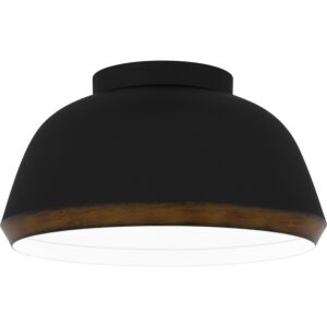 Tamara 3-Light Flush Mount in Matte Black