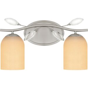 Ulysses 2-Light Bathroom Vanity Light in Brushed Nickel