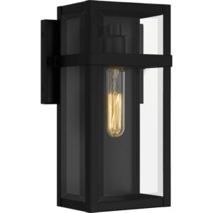 Vanessa 1-Light Outdoor Wall Mount in Matte Black