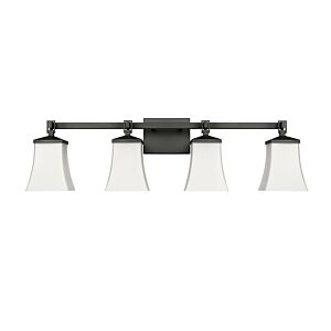 Sonorra 4-Light Bathroom Vanity Light in Matte Black