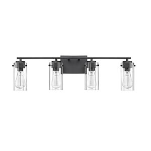 Serena 4-Light Bathroom Vanity Light in Matte Black