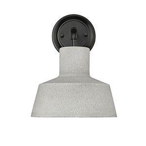 Lloyd 1-Light Outdoor Wall Sconce in Textured Cement