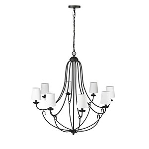 Eisley 8-Light Chandelier in Matte Black