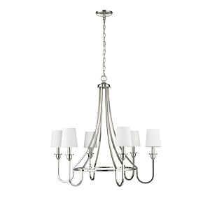 Artemis 6-Light Chandelier in Polished Nickel