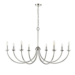 Huxley 8-Light Chandelier in Polished Nickel