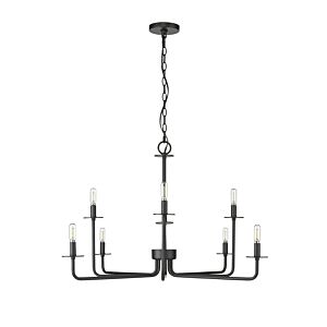 Marceline 8-Light Chandelier in Matte Black