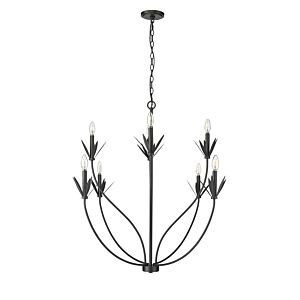 Primrose 8-Light Chandelier in Matte Black