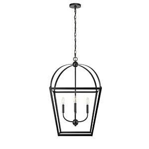 Kelsey 4-Light Pendant in Matte Black