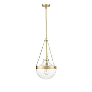 Clarra 1-Light Pendant in Modern Gold