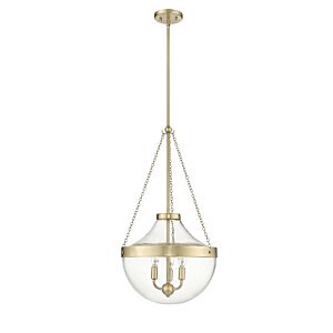 Clarra 3-Light Pendant in Modern Gold