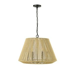 Sterling 6-Light Pendant in Matte Black