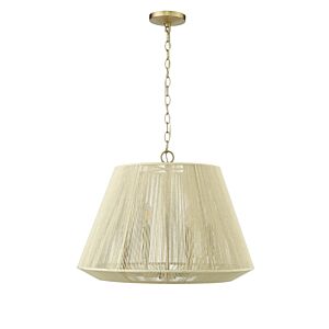 Sterling 6-Light Pendant in Modern Gold