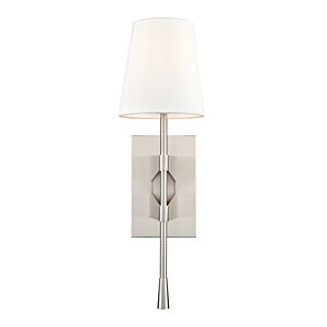 1-Light Wall Sconce in Brushed Nickel