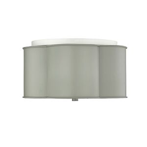 3-Light Flush Mount in Cement Gray