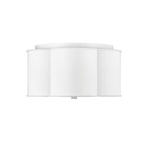 3-Light Flush Mount in Matte White