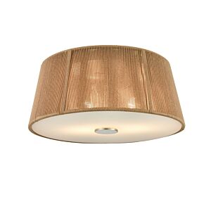 2-Light Flush Mount in Brushed Nickel