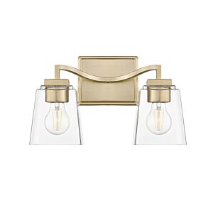 Avenna 2-Light Bathroom Vanity Light in Modern Gold