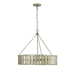 Stella 6-Light Chandelier in Antique Silver