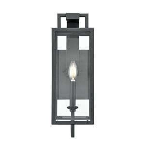 Lamont 1-Light Outdoor Wall Sconce in Textured Black