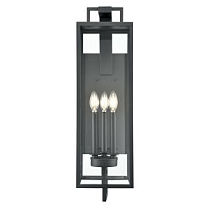 Lamont 3-Light Outdoor Wall Sconce in Textured Black