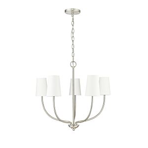 Kandor 5-Light Chandelier in Brushed Nickel