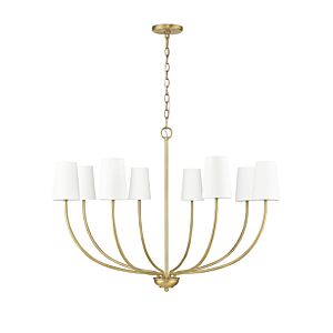 Kandor 8-Light Chandelier in Vintage Brass